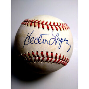 Hector Lopez Autographed Baseball Rawlings American League Official Ball